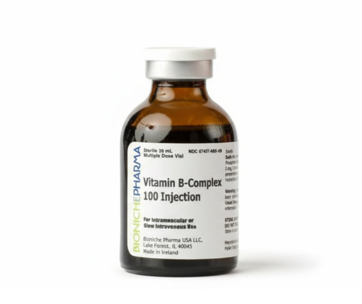 Vitamin B Complex Bioniche Injectable 30ml Contains B1, B12, B2 and B6