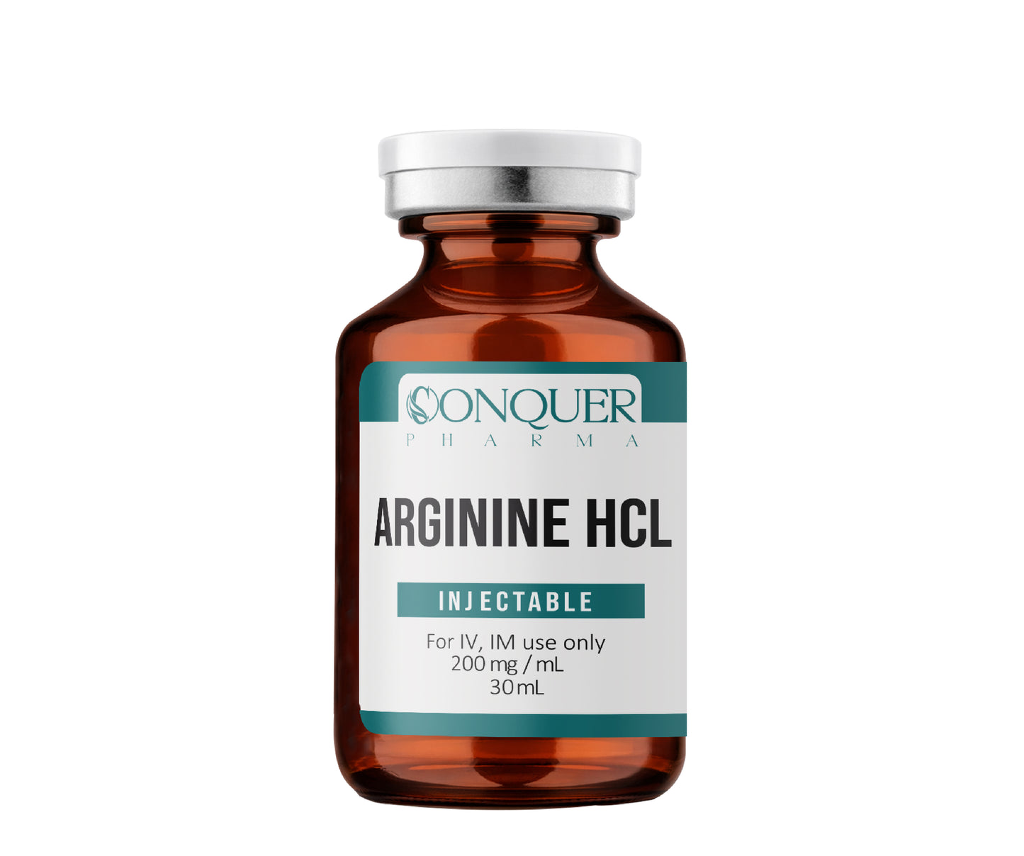 Arginine HCL 200mg/mL 30mL Conquer Pharma Intravenous, Intramuscular