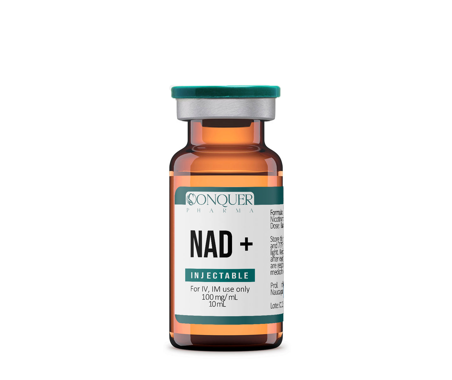 NAD+ Inyectable (Liquid) 1,000mg/10mL Vial CONQUER PHARMA