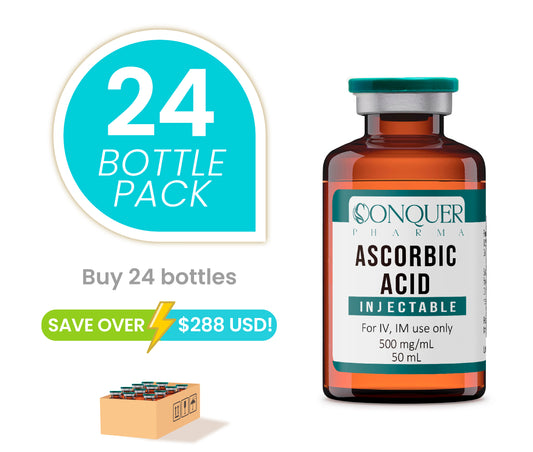24 Pack Offer – Ascorbic Acid (Vitamin C) Injectable 500mg/ml 50mL Save Over $ 288 On Sale For limited time!