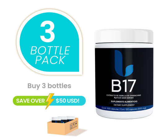 Vitamin B17 3 PACK OFFER (amygdalin / laetrile) Save over 50 USD!