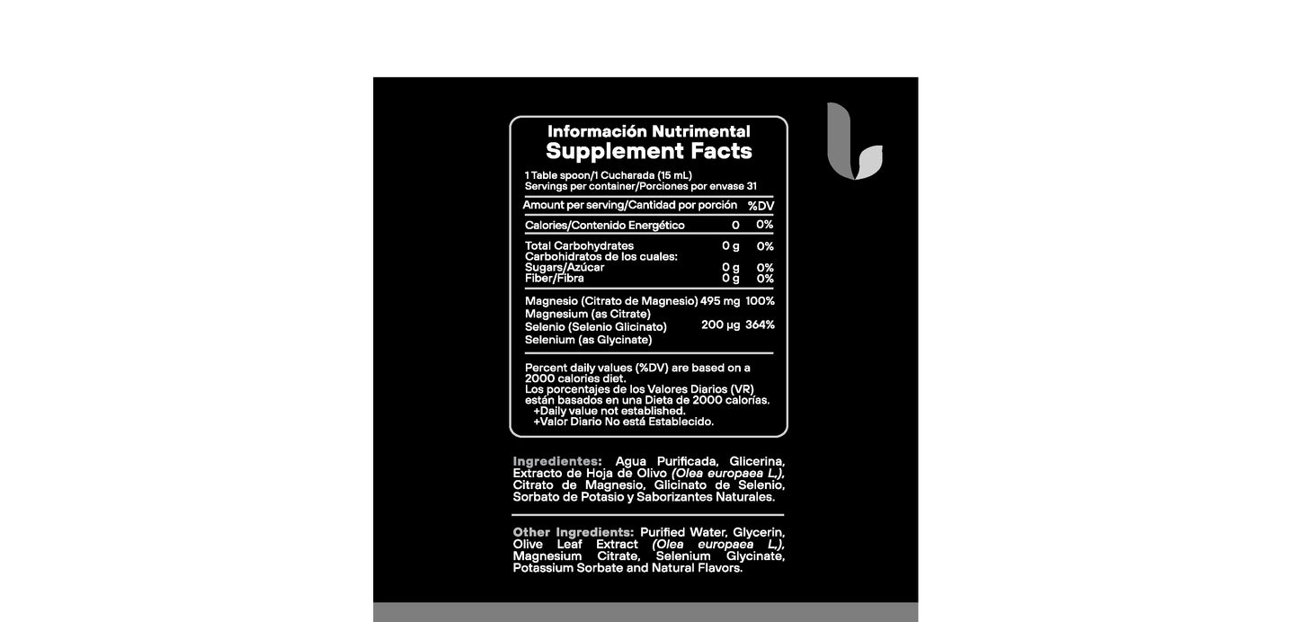 Nano Liposomal Magnesium Complex Fortified with Selenium, Minerals Mix 473 mL.