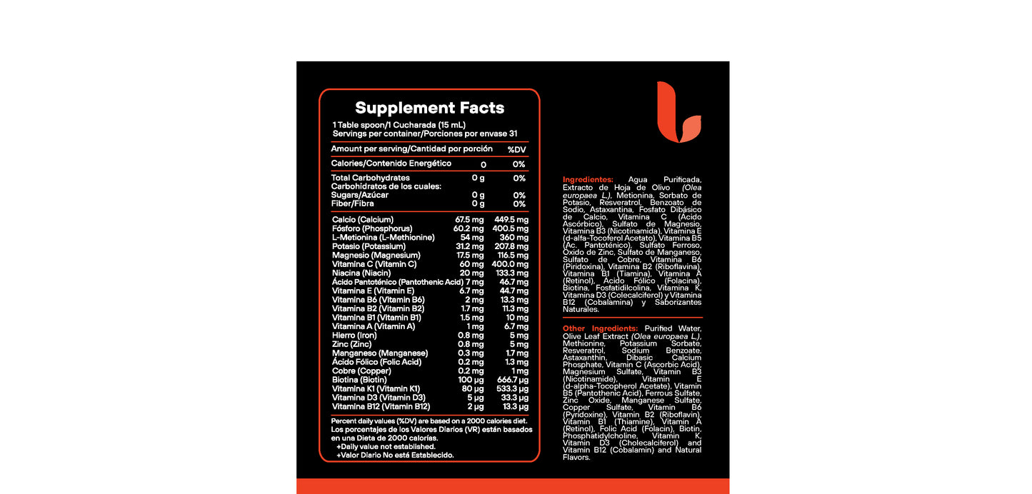 Nano Liposomal Multivitamin fortified with Minerals 473 mL.