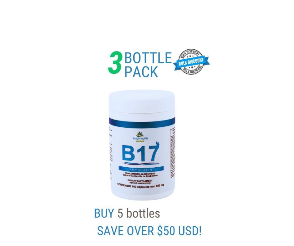 Vitamin B17 3 PACK OFFER (amygdalin / laetrile) Save over 50 USD!