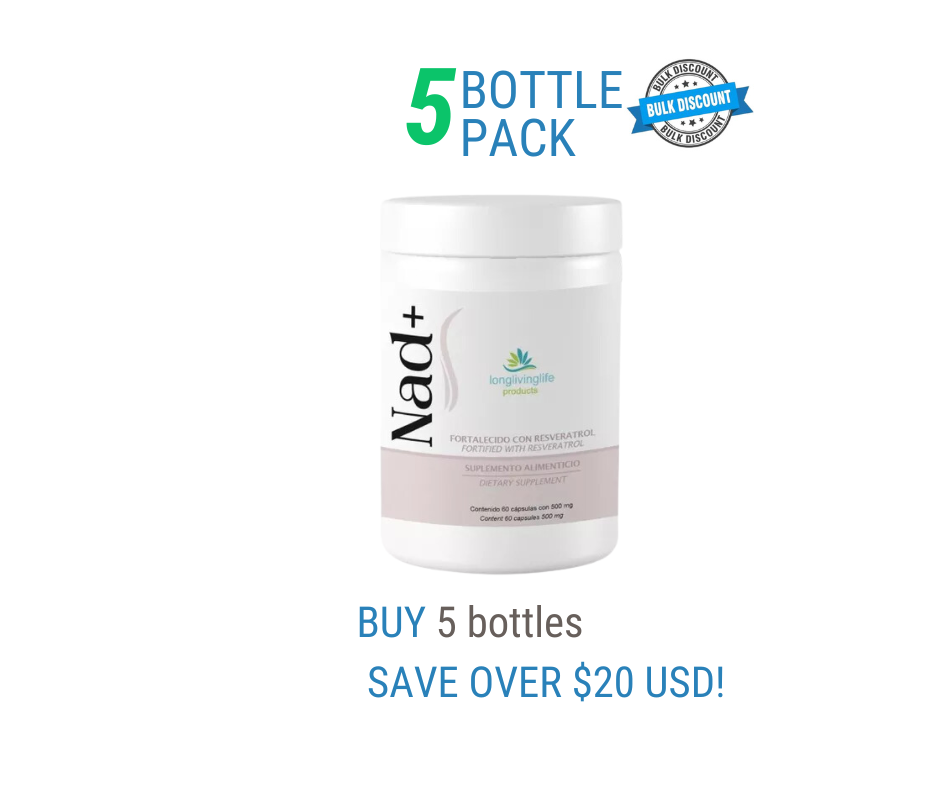 NAD+ with Resveratrol 5PACK OFFER  Save over 20 USD!