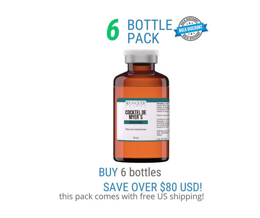 6 Pack Offer Myers’ Cocktail Premix IV 50mL Conquer Pharma