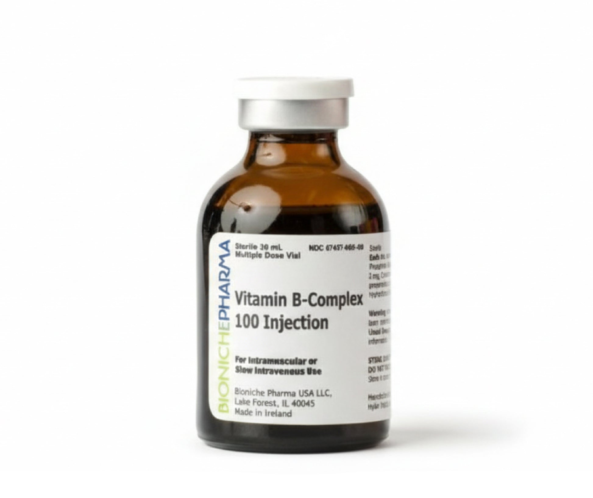 Vitamin B Complex Bioniche Injectable 30ml Contains B1, B12, B2 and B6 Vitamin B Complex Bioniche Injectable 30ml Contains B1, B12, B2 and B6