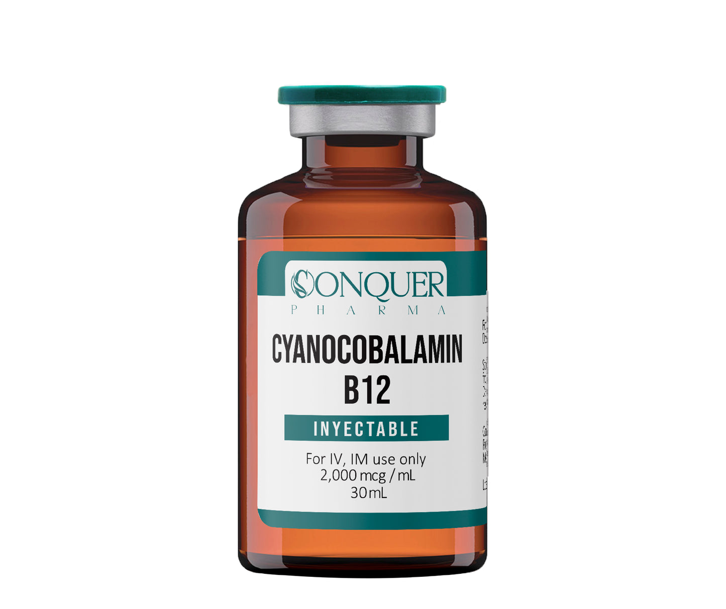 Cyanocobalamin (b12) Injection 2,000 mcg/mL 30mL Conquer Pharma Intravenous, Intramuscular or Subcutaneous Multiple-dose vial