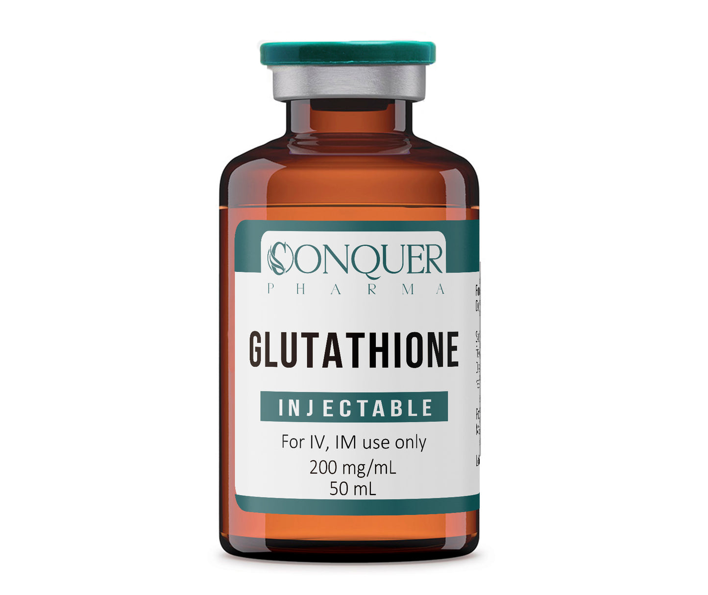 Glutathione Injectable 200mg/mL 50 mL Conquer Pharma Intramuscular and Intravenous Multi-dose vial