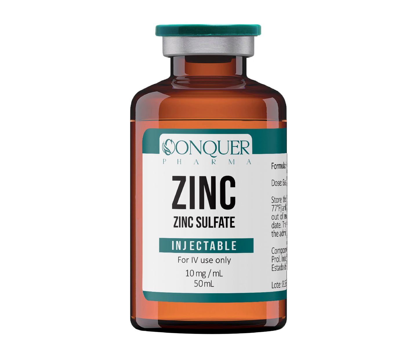 Zinc Sulfate Injection 10mg/mL 50mL Multi dose vial