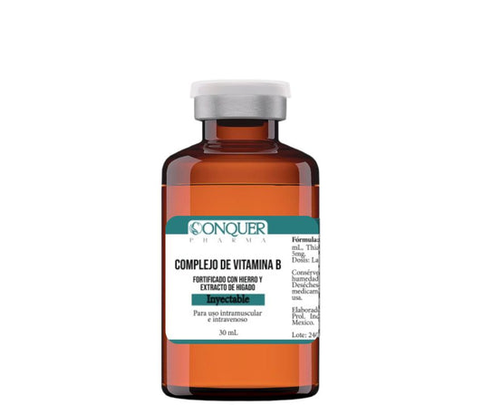 B-Complex fortified with Iron and Liver extract 30mL Conquer Pharma Intramuscular and Intravenous Multi-dose vial