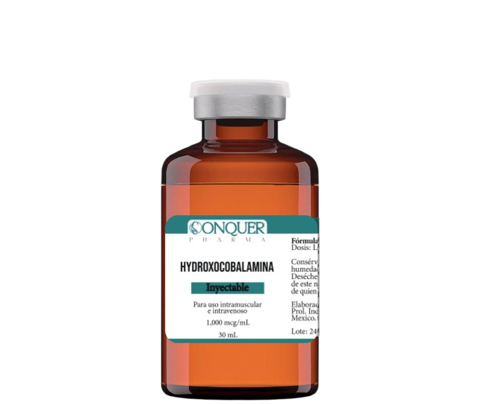 Hydroxocobalamin 1,000 mcg/mL 30mL Conquer Pharma Intramuscular and Intravenous Multi-dose vial Conquer Pharma