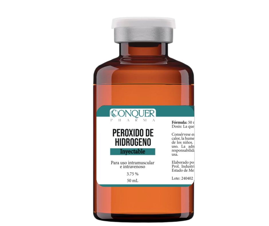 Hydrogen Peroxide 3.75% IV 50mL Conquer Pharma Multi-dose vial