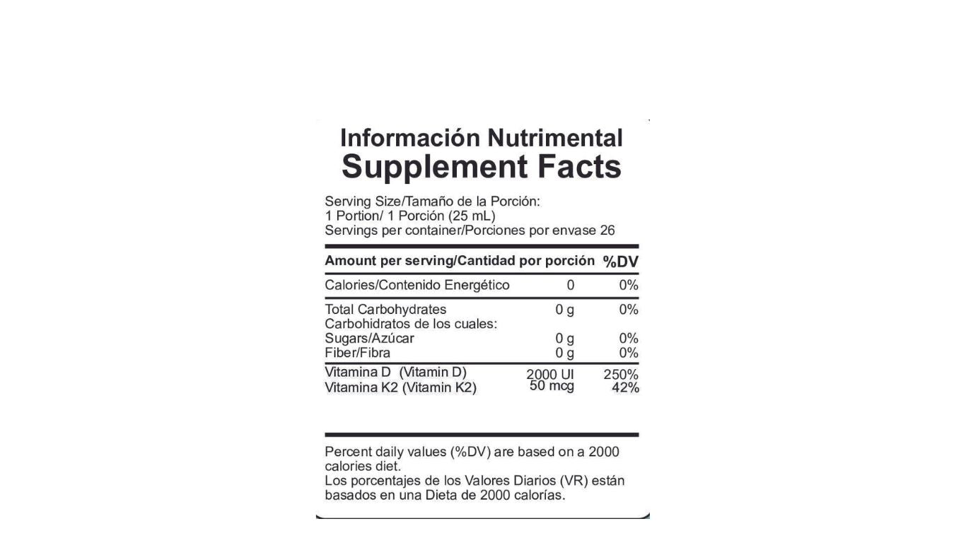 Nano Liposomal Vitamin D + Vitamin K 650mL