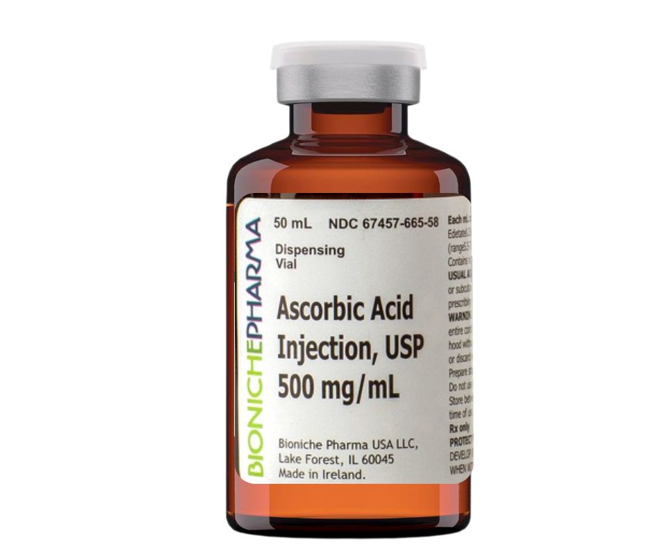 Ascorbic Acid (Vitamin C) Injectable 500mg/ml On Sale For limited time!