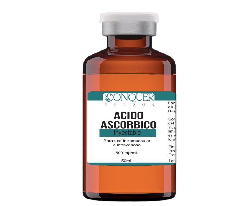 Ascorbic Acid (Vitamin C) Injectable 500mg/mL Conquer Pharma Intramuscular and Intravenous